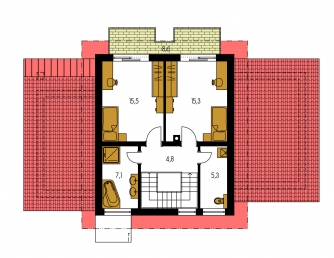 Mirror image | Floor plan of second floor - TREND 292